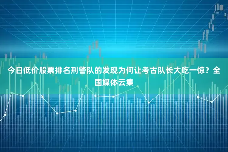 今日低价股票排名刑警队的发现为何让考古队长大吃一惊？全国媒体云集