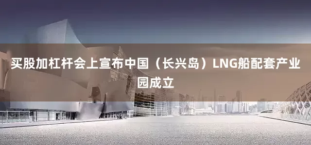 买股加杠杆会上宣布中国（长兴岛）LNG船配套产业园成立